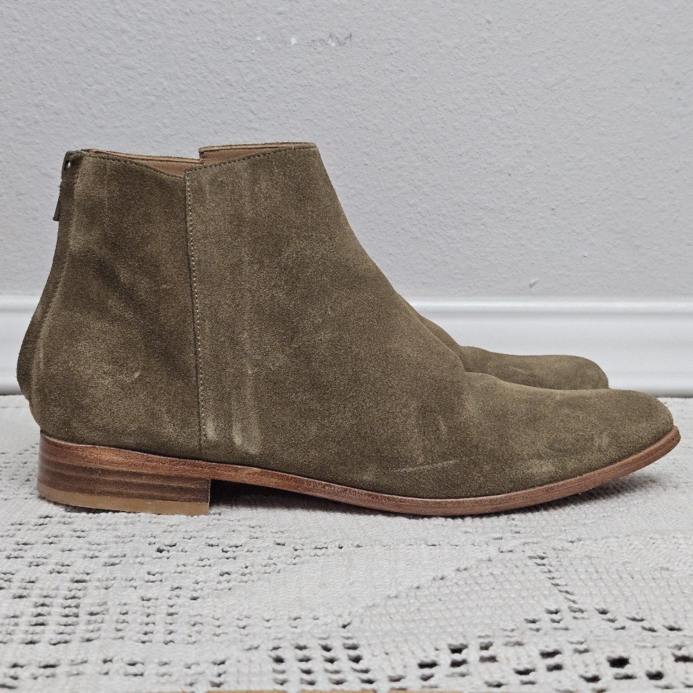 Anthology Paris Leather Suede Booties Size 37